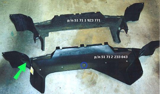 Comparison of the Evo III undertray with the stock unit