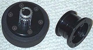 A closeup view of the quick release and adapter hub