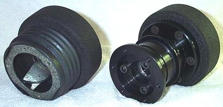 Comparison of the Quick Release hub to a standard Momo hub