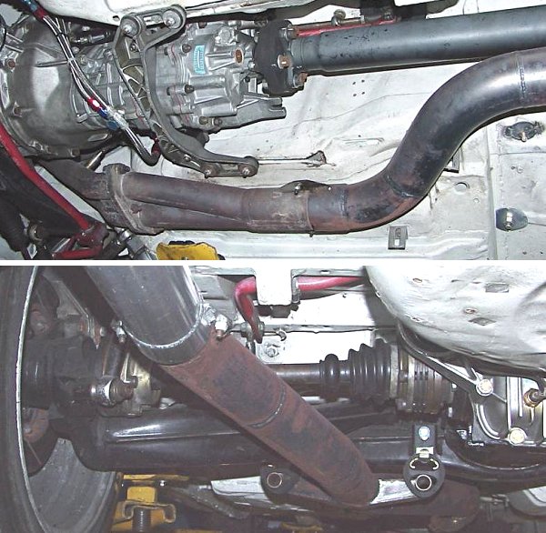 A factory Gr A single exhaust system w/ Y-Pipe 
