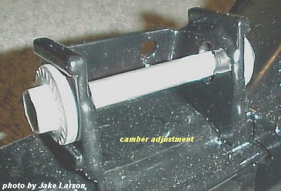 Jake Larson - Modified E30 subframe - camber adjustment