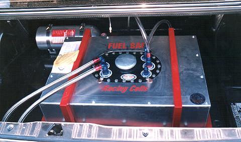 Custom fuel cell and fire suppression system