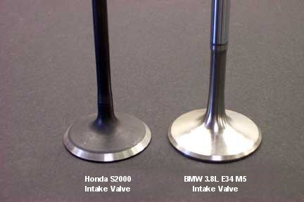 S2000 valve vs. 3.8L E34 M5 valve