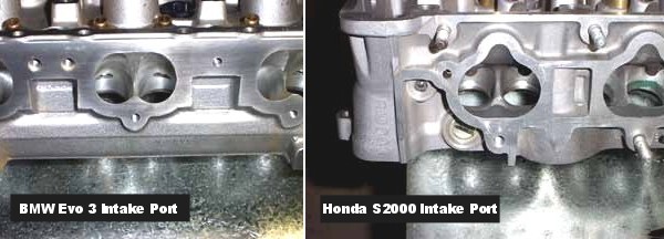 Evo 3 Intake vs. S2000 Intake Port Comparison